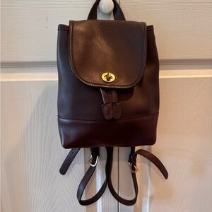 Vintage Coach Leather Backpack